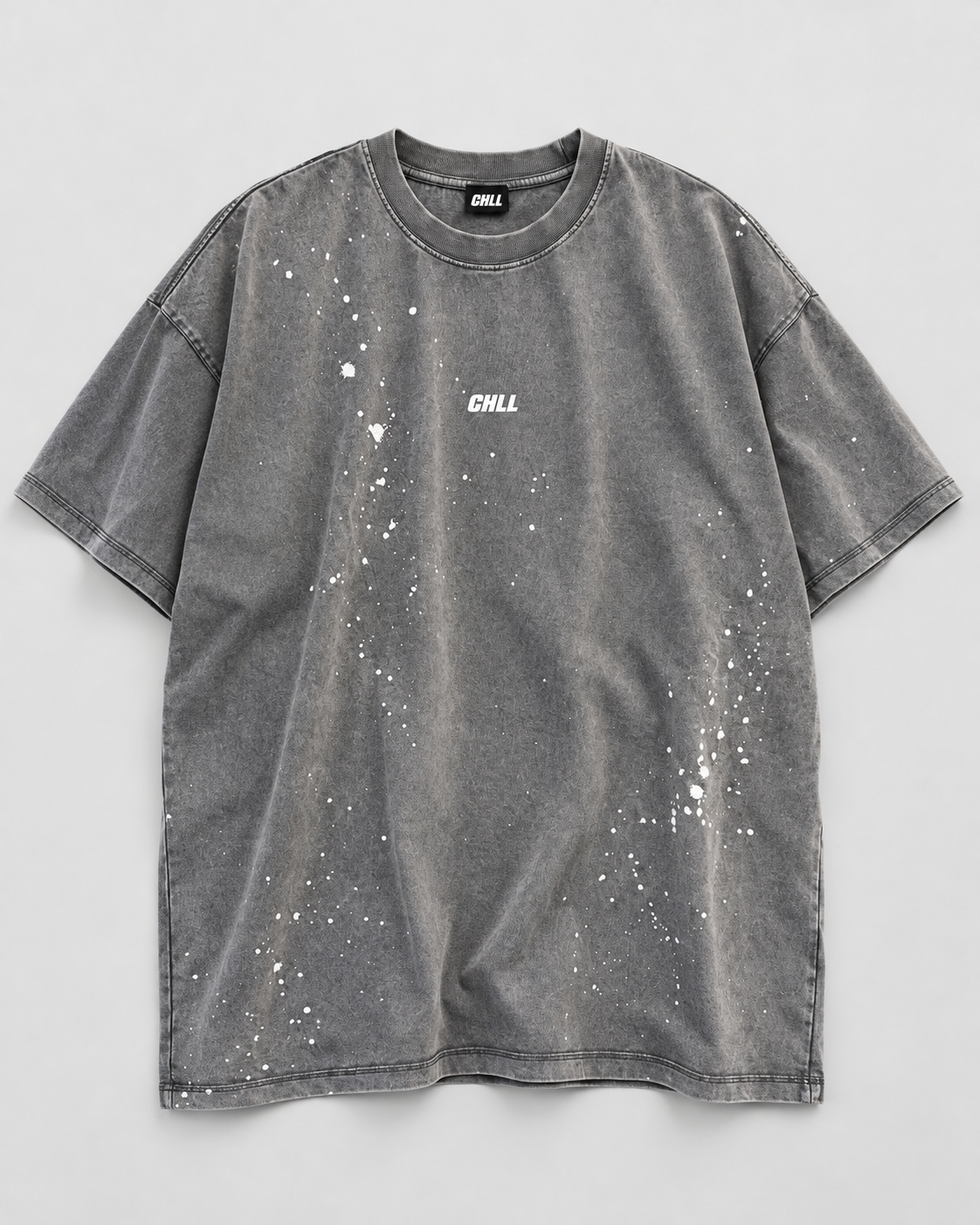 CHLL® Washed T-shirt Grey-white