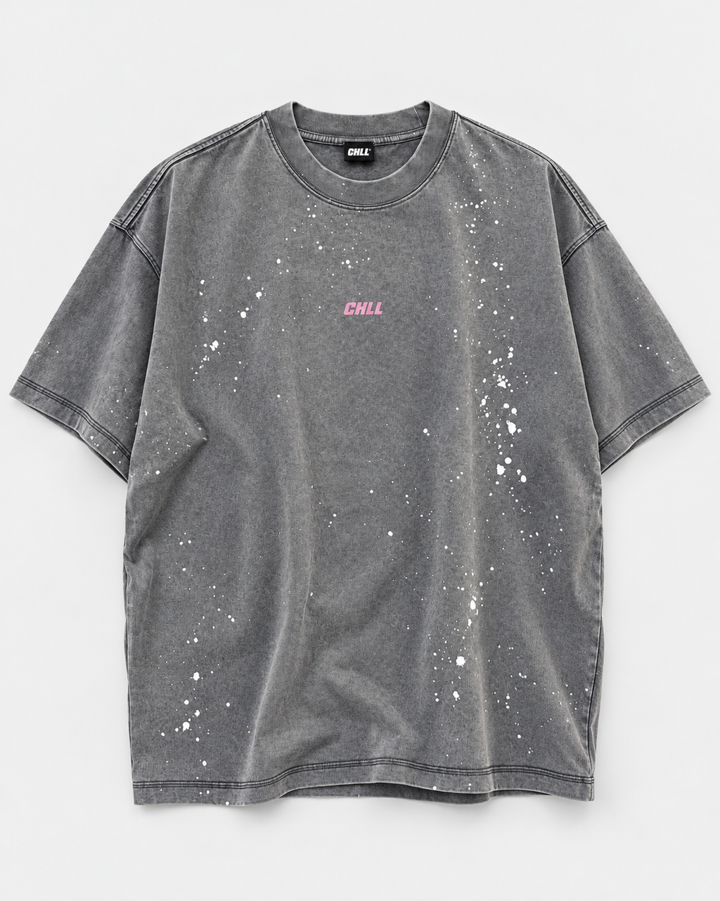 CHLL® Washed T-shirt Grey-pink