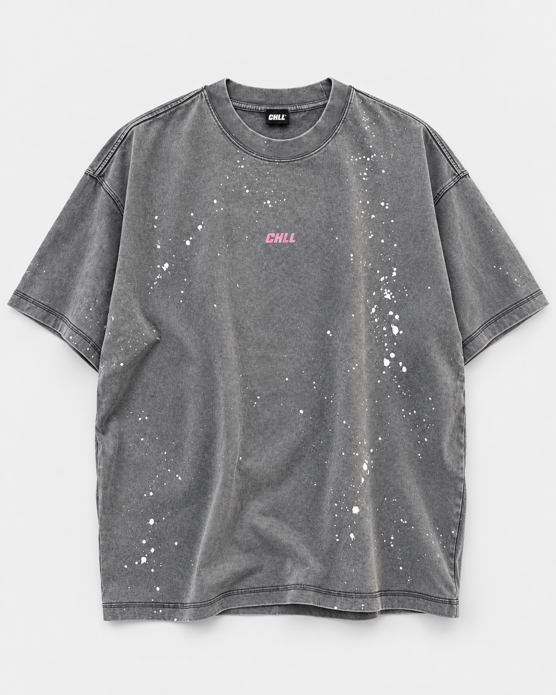 CHLL® Washed T-shirt Grey-pink